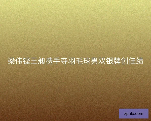 梁伟铿王昶携手夺羽毛球男双银牌创佳绩